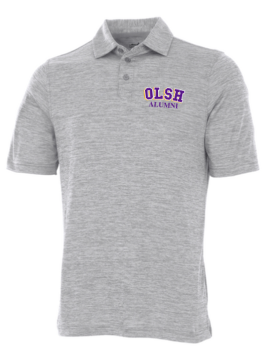 OLSH ALUMNI MENS SPACE DYE PERFORMANCE POLO