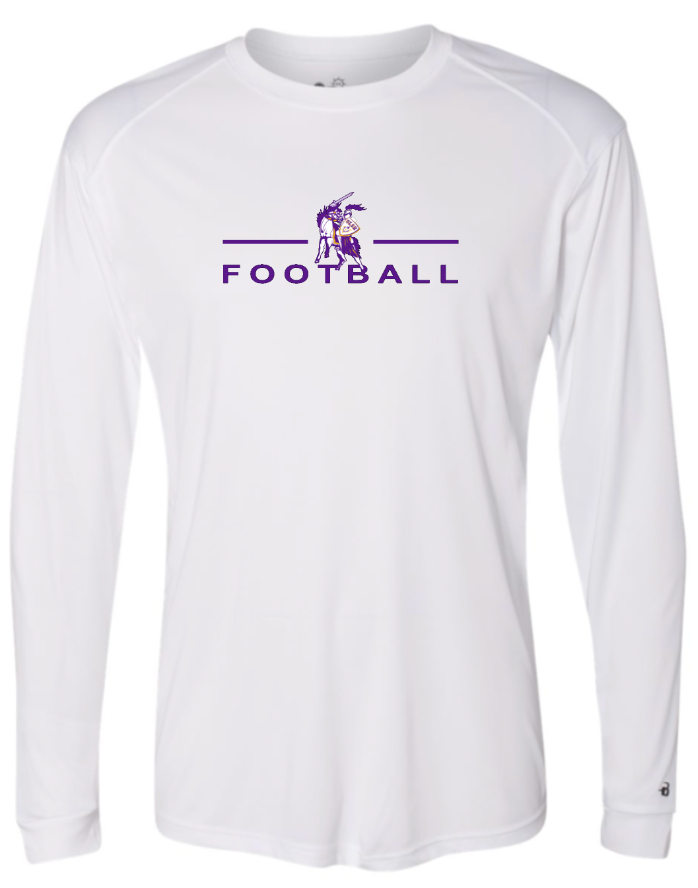 OLSH FOOTBALL YOUTH & ADULT PERFORMANCE SOFTLOCK LONGSLEEVE  - BLACK OR WHITE