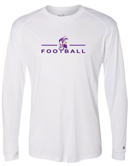 OLSH FOOTBALL YOUTH & ADULT PERFORMANCE SOFTLOCK LONGSLEEVE  - BLACK OR WHITE