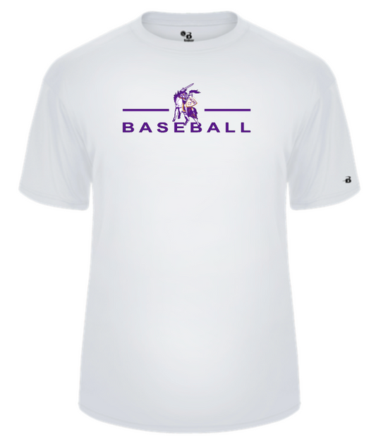 OLSH BASEBALL YOUTH & ADULT PERFORMANCE SOFTLOCK SHORT SLEEVE  T-SHIRT  - BLACK OR WHITE