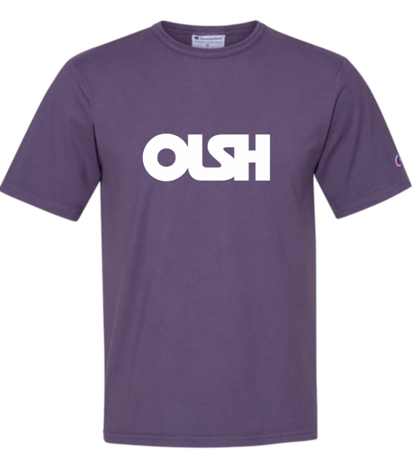 OLSH ADULT CHAMPION BRAND GRAPE SODA GARMENT DYED SHORTSLEEVE TEE